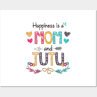 Happiness Is A Mom And Tutu Wildflower Happy Mother's Day Posters and Art